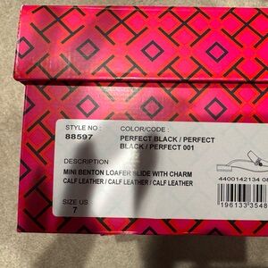 Tory Burch Black Mini Benton Loafer Slide